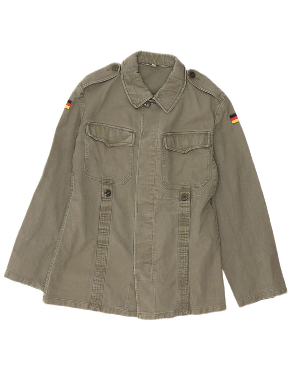 Vintage hombres chaqueta militar Reino Unido 38 medio caqui