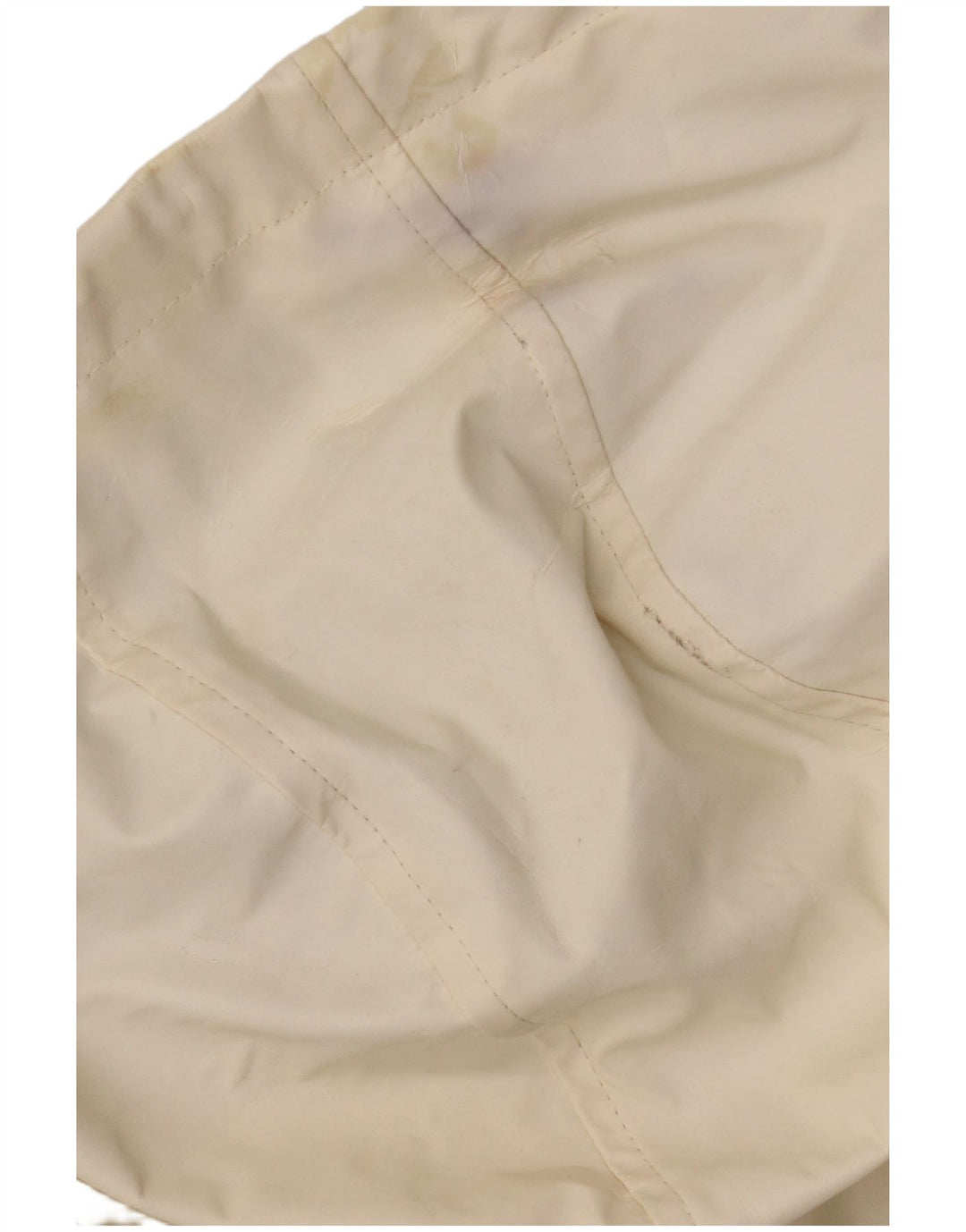 Topshop Chaqueta impermeable con capucha de gran tamaño para mujer UK 10 Small Off White