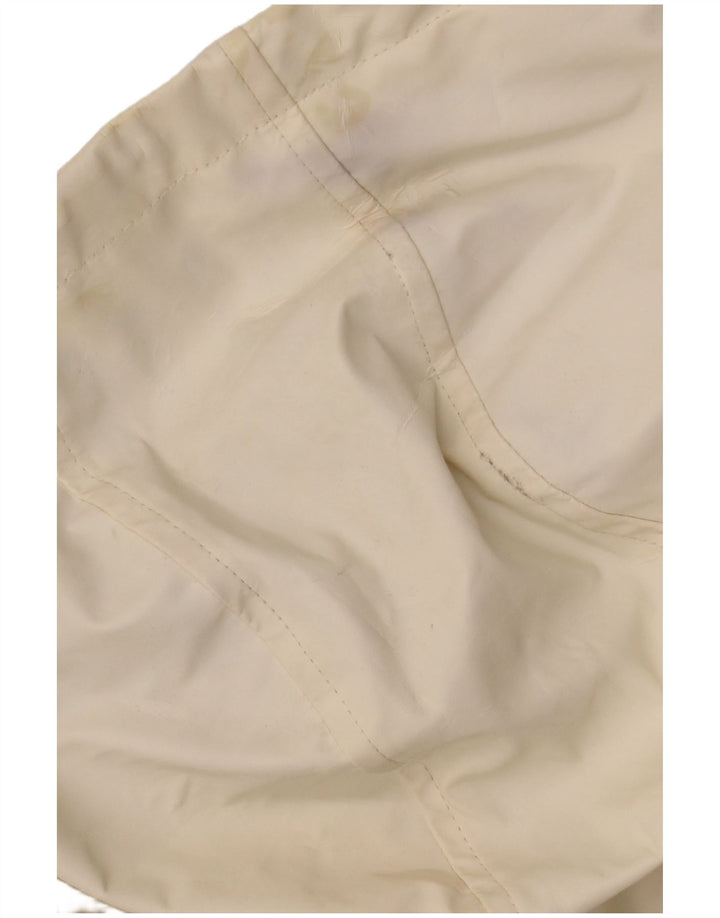 Topshop Chaqueta impermeable con capucha de gran tamaño para mujer UK 10 Small Off White