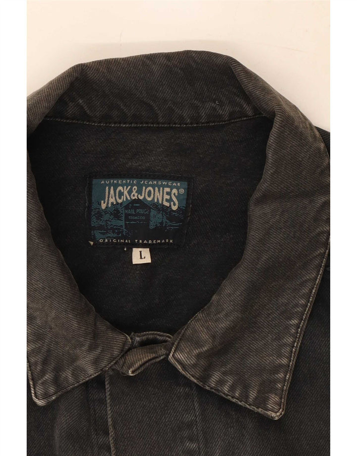 Jack & Jones Chaqueta vaquera para hombre Reino Unido 40 Grande Negro