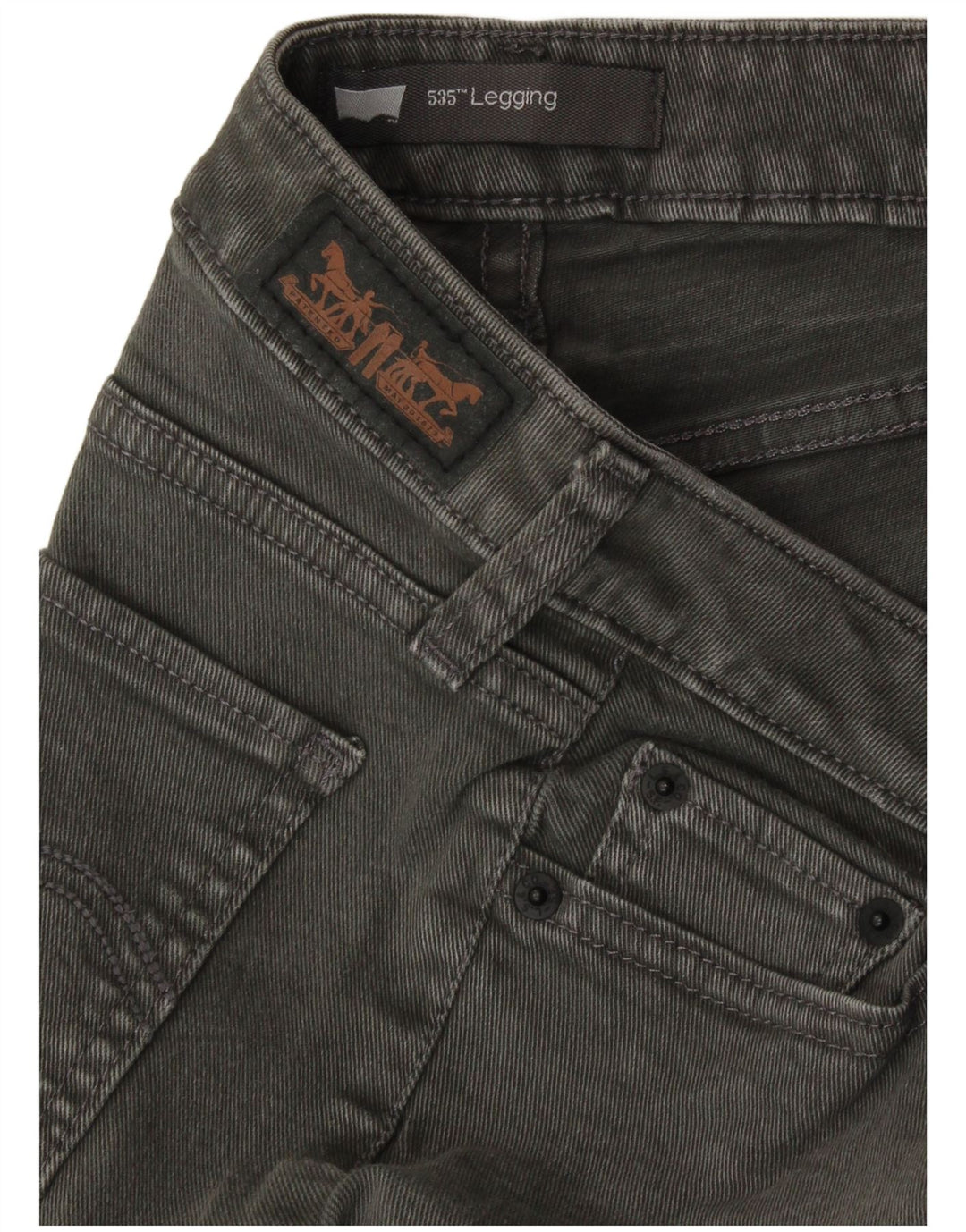 Levi's Mujer 535 Legging Skinny Jeans W28 L29 Gris