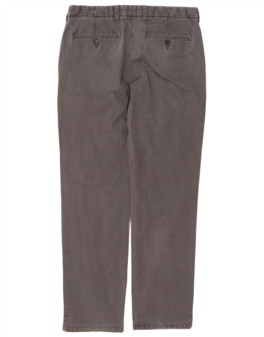 Marks & Spencer Pantalón chino de corte regular para hombre W34 L30 Algodón gris