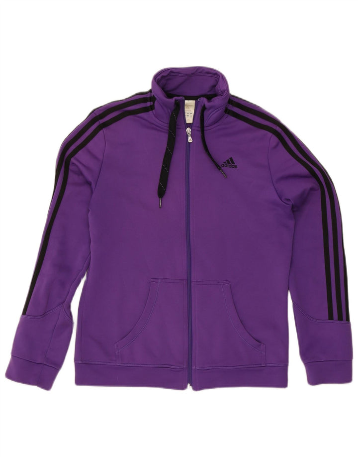 Adidas - Chaqueta de chándal para mujer, talla 40, poliéster morado mediano