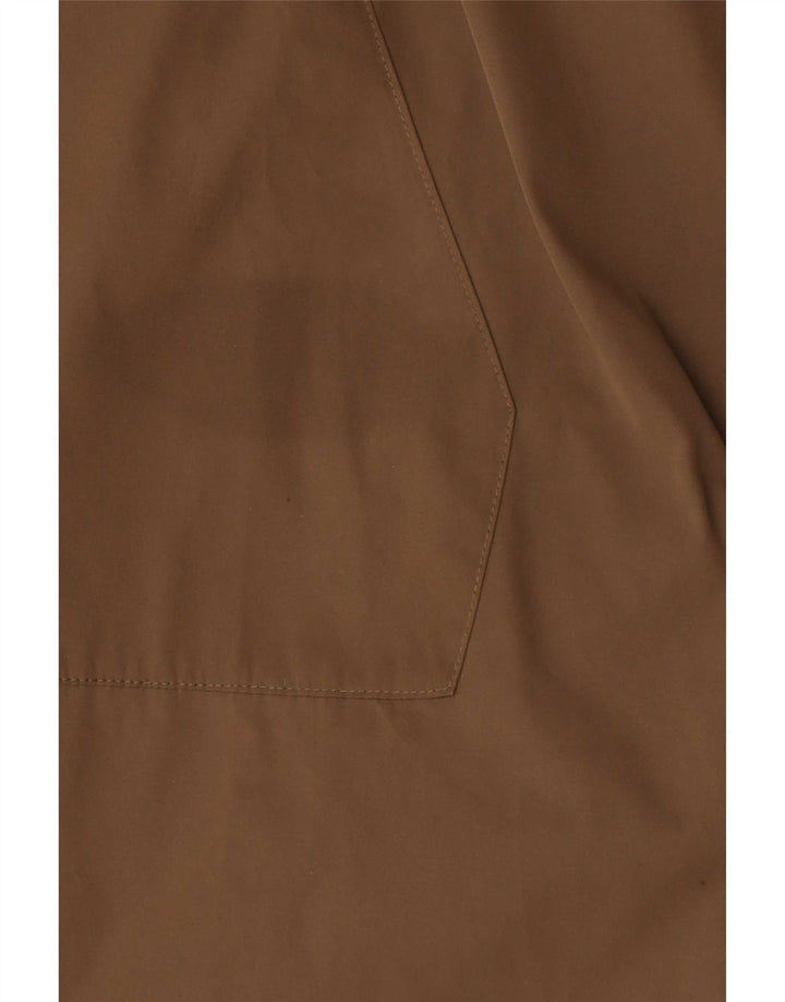 Adidas - Chaqueta impermeable con capucha para hombre, talla 38, poliéster caqui medio