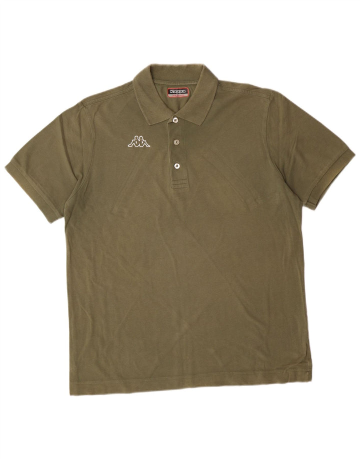 Polo Kappa Hombre Verde Medio