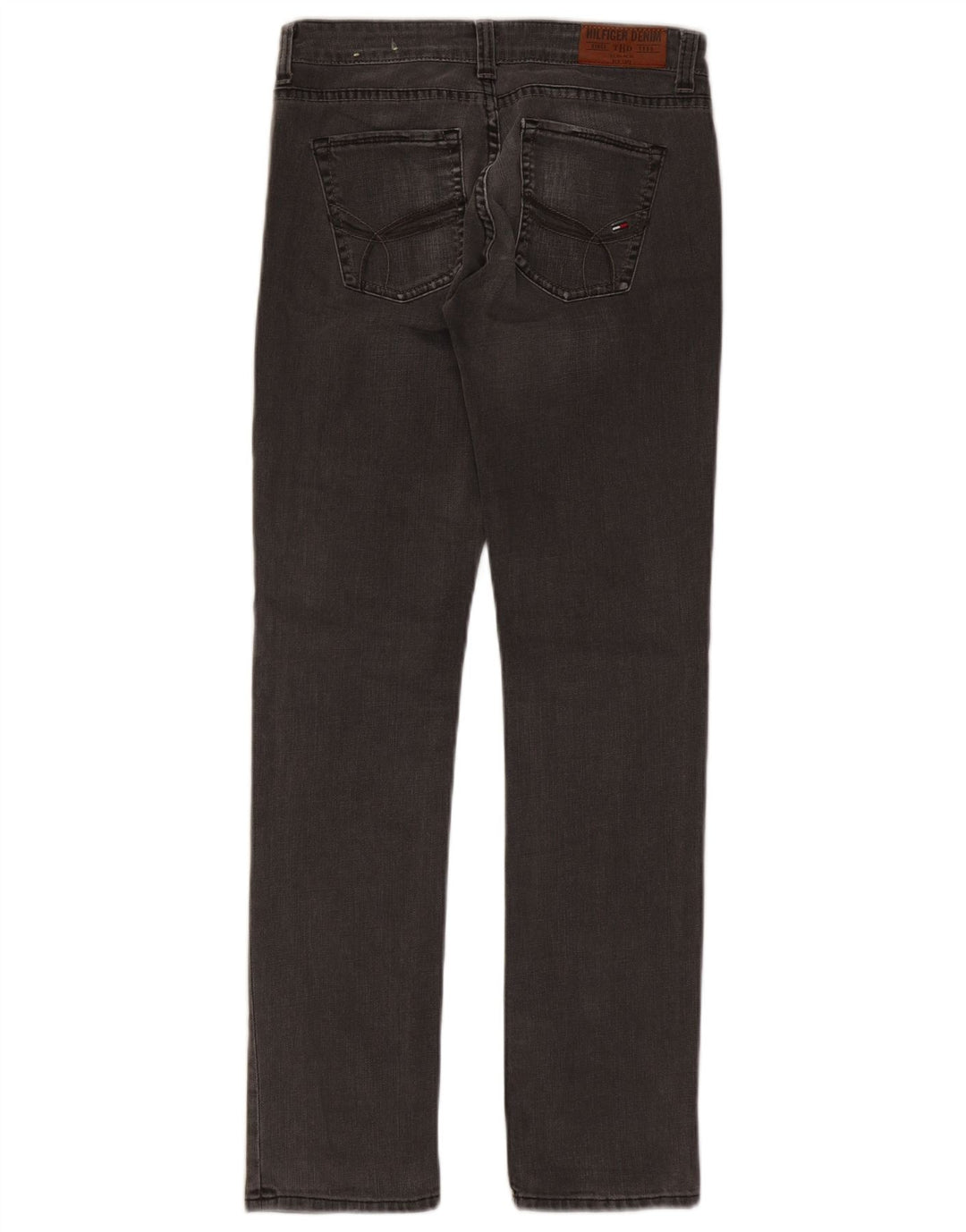 TOMMY HILFIGER Vaqueros ajustados para mujer W28 L32 Algodón gris