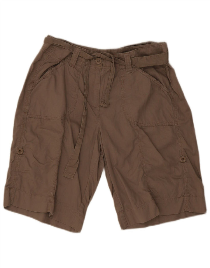 Marks & Spencer Pantalones cortos casuales para mujer UK 12 Medium W30 Algodón gris