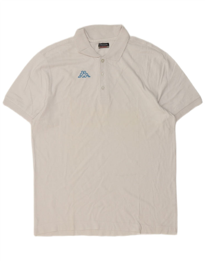Kappa Polo gráfico para hombre 2XL Algodón blanco