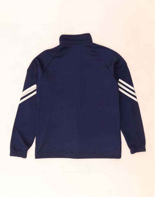 Adidas Chicos Climalite Chándal Top Chaqueta 11-12 Años Azul Marino Poliéster