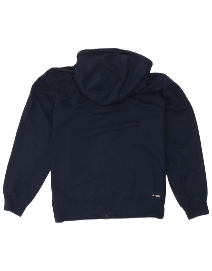 Adidas Mens Climalite Zip Sudadera con capucha suéter grande azul marino poliéster