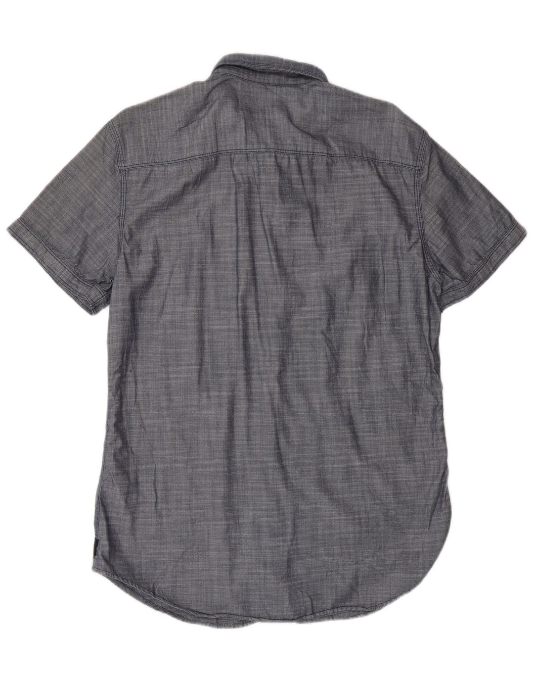 CALVIN KLEIN JEANS Camisa de manga corta para hombre Azul marino medio Espiga