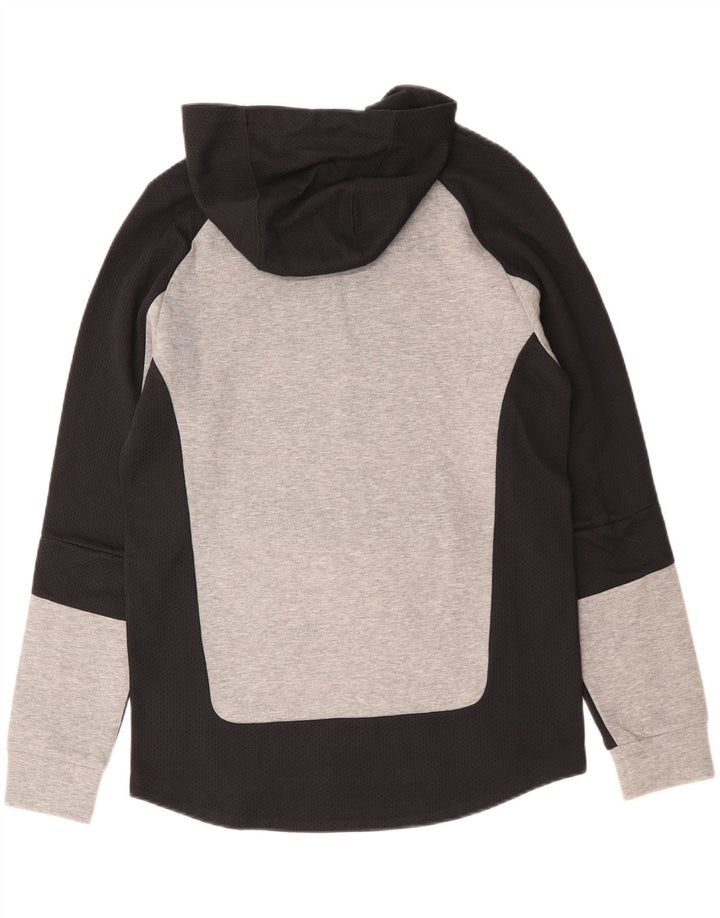Puma Hombre Sudadera Con Capucha Jersey De Algodón Color Block Gris Medio