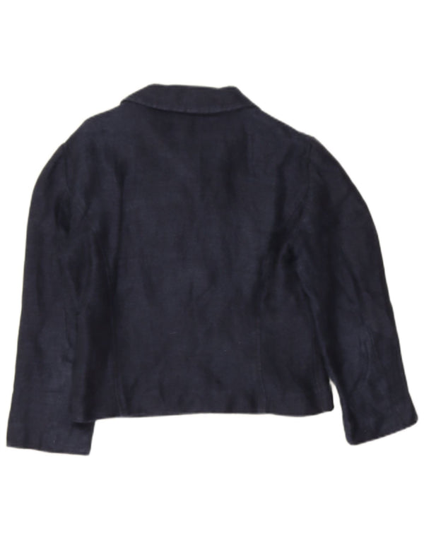 Aspesi Chaquetón de manga 3/4 para mujer IT 40 Small Blue Linen