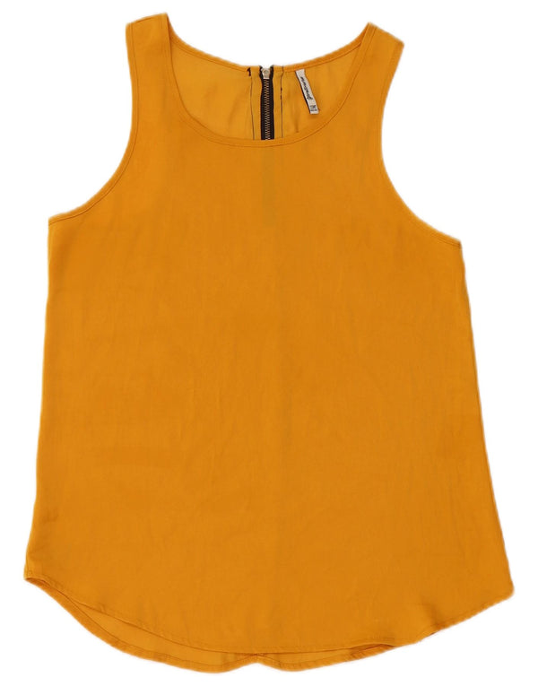 STRADIVARIUS Blusa sin mangas para mujer UK 10 Small Yellow