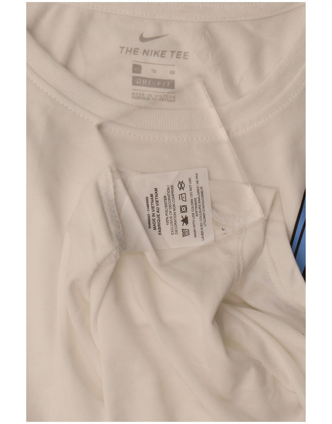 NIKE Camiseta sin mangas Dri Fit Graphic para niñas 13-14 años XL Poliéster blanco