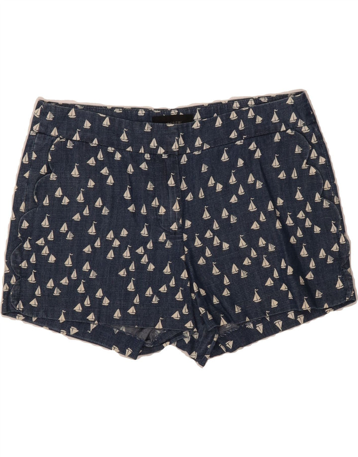 J. CREW Womens Abstract Pattern Casual Shorts US 2 XS W30  Navy Blue Vintage J. Crew and Second-Hand J. Crew from Messina Hembry 