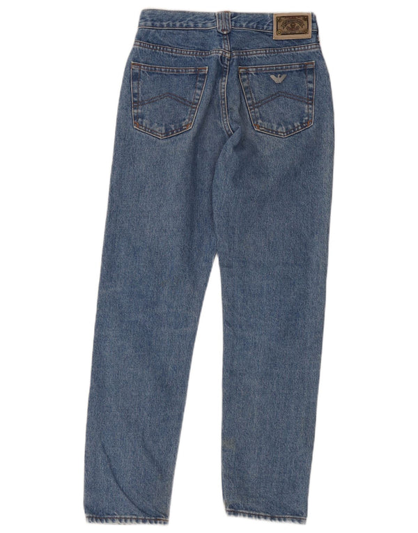 Vaqueros Armani Mujer Crop Rectos W28 L26 Algodón Azul