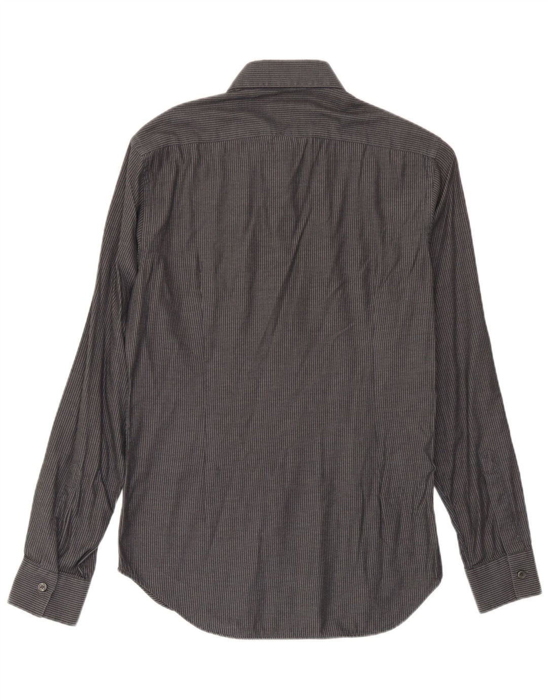 Camisa Calvin Klein para hombre talla 40 algodón a rayas gris medio