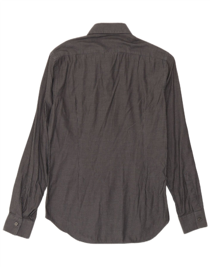 Camisa Calvin Klein para hombre talla 40 algodón a rayas gris medio