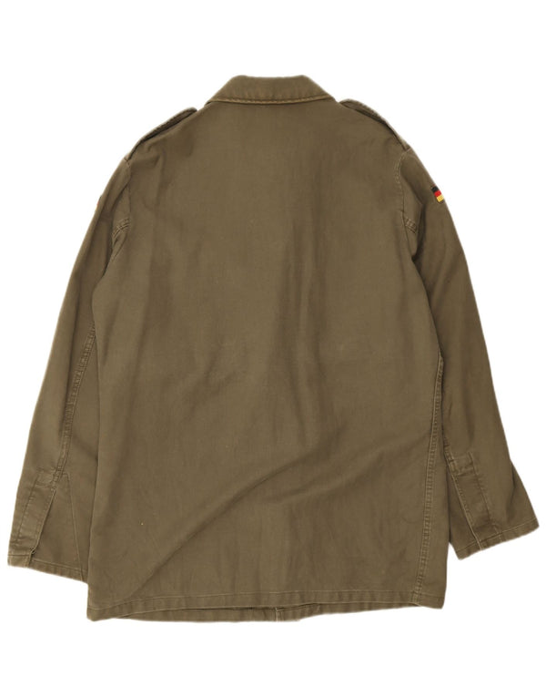 Vintage hombres chaqueta militar Reino Unido 38 medio caqui