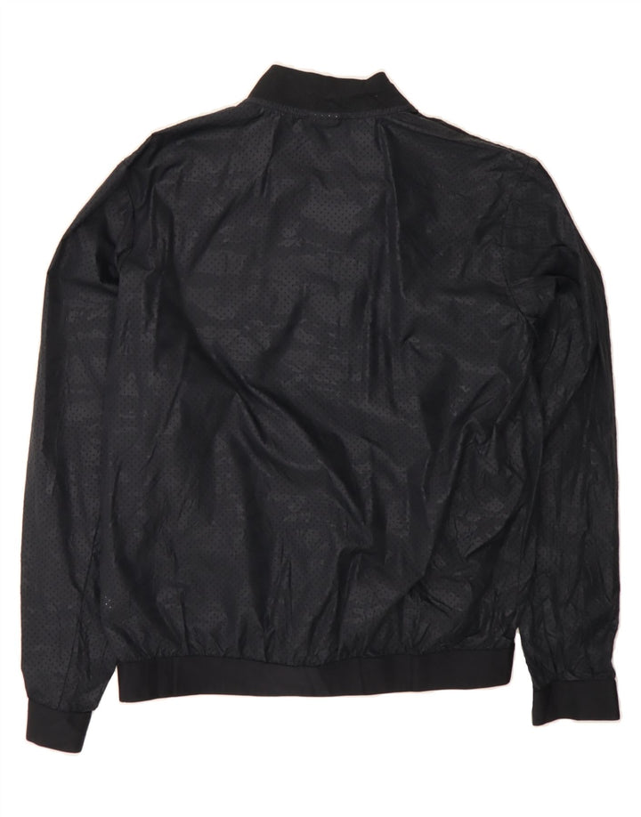 NIKE Womens Oversized Bomber Jacket UK 14 Medium Black Camouflage Nylon Vintage Nike and Second-Hand Nike from Messina Hembry 