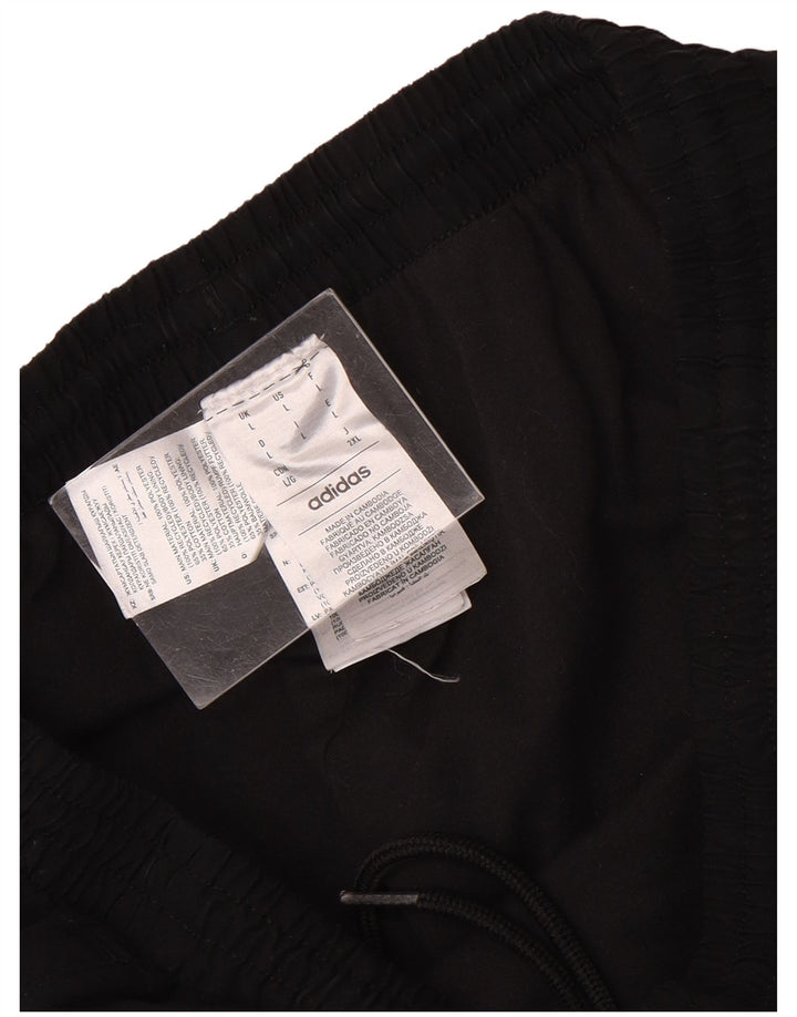 ADIDAS Hombre Chándal Pantalones Joggers Grande Negro Poliéster