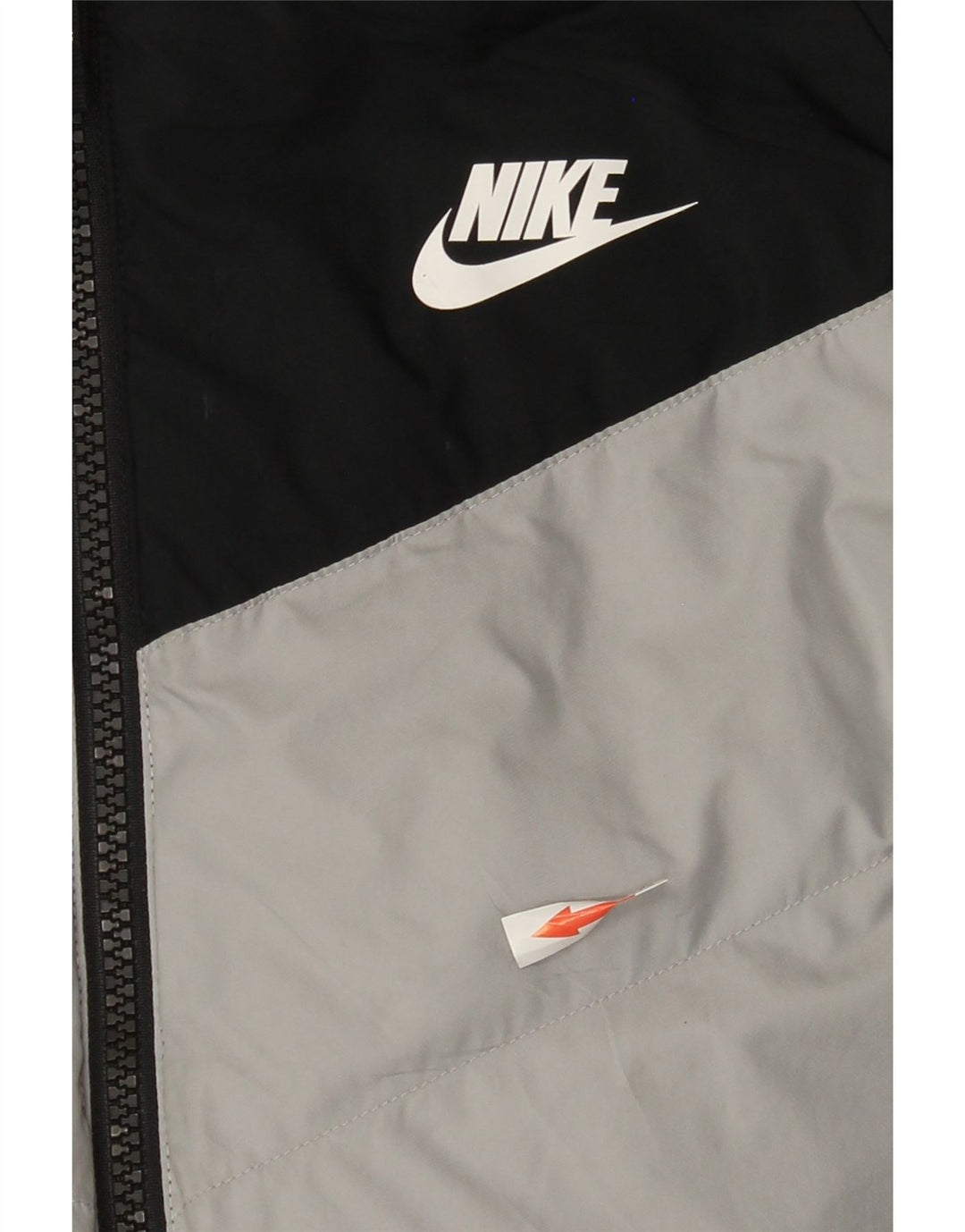 Nike Chaqueta acolchada con capucha para niños 13-14 años XL Negro Colorblock Poliéster