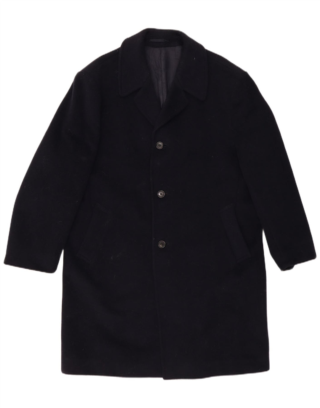 WELLINGTON Abrigo para hombre UK 42 XL Lana azul marino