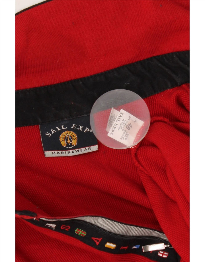 SAIL EXP Jersey tipo polo para hombre IT 48 Lana merino roja mediana
