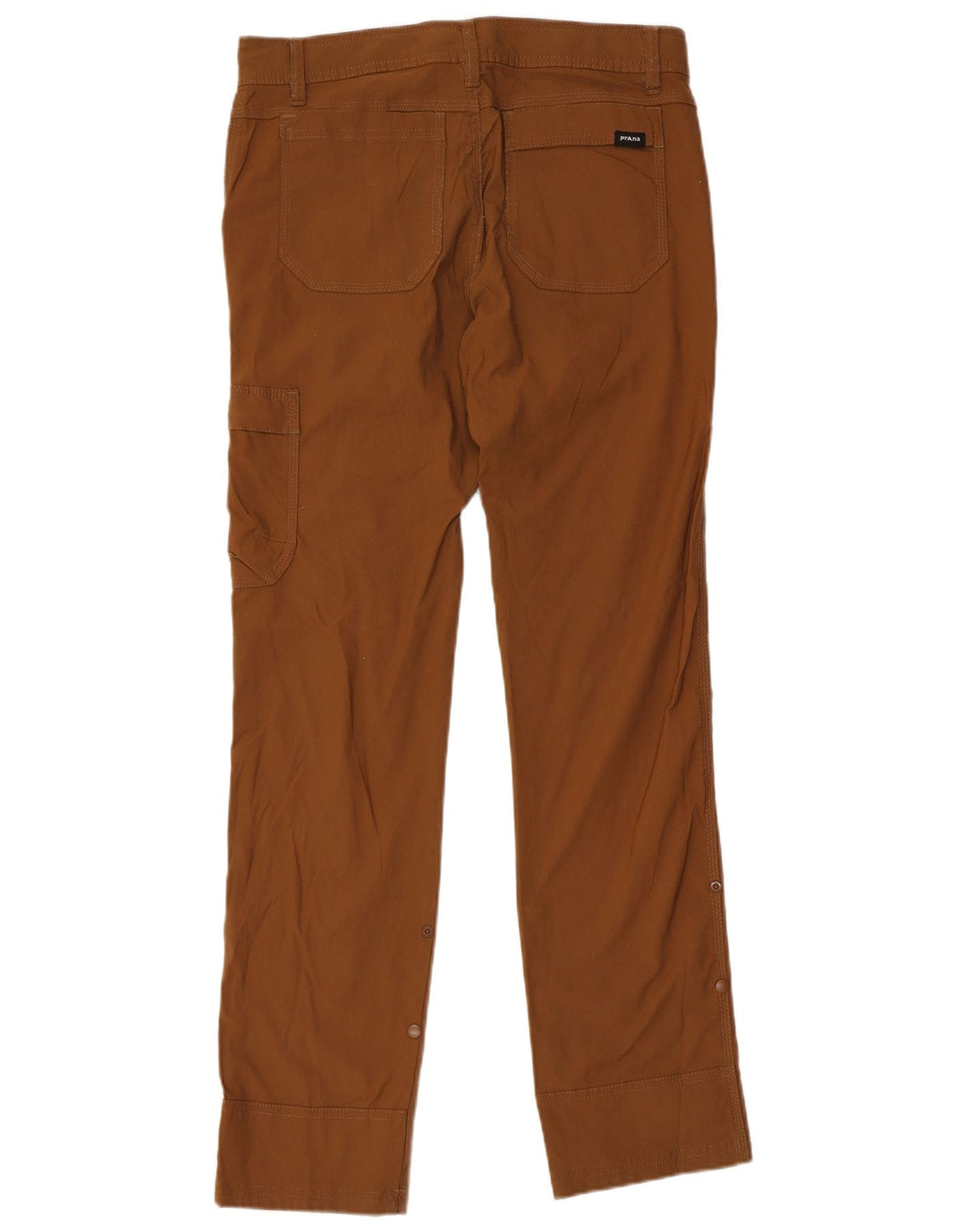 Prana Hombre Slim Fit Pantalones Cargo W31 L32 Nylon Marrón