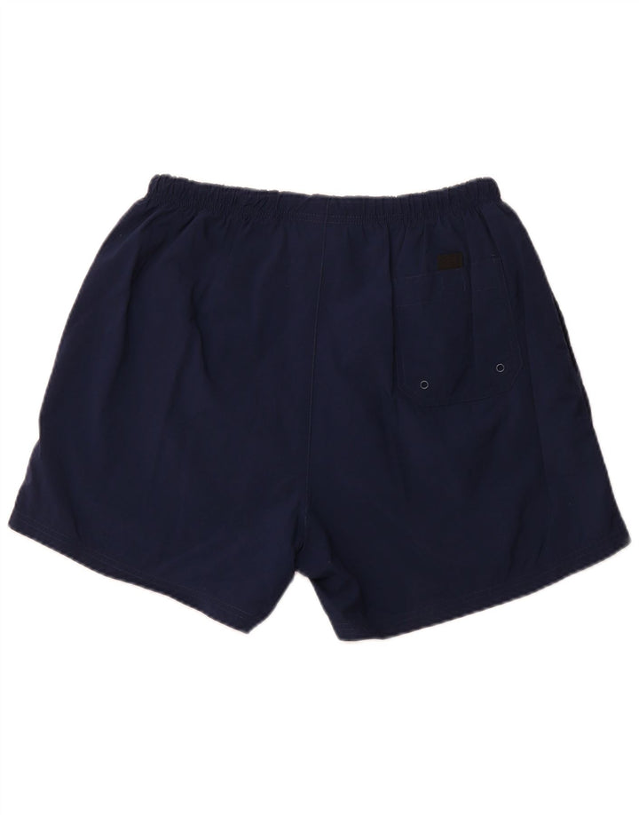 Pantalones cortos deportivos NIKE para hombre, talla grande, poliéster azul marino