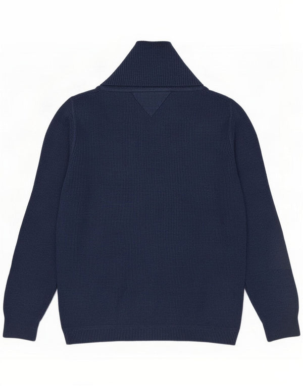 Tommy Hilfiger Suéter tipo jersey con cuello chal para hombre XL Azul marino Algodón