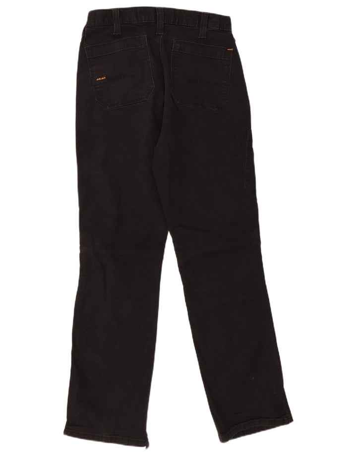 ARIAT Pantalones cargo rectos de ajuste relajado para hombre W29 L32 Algodón negro