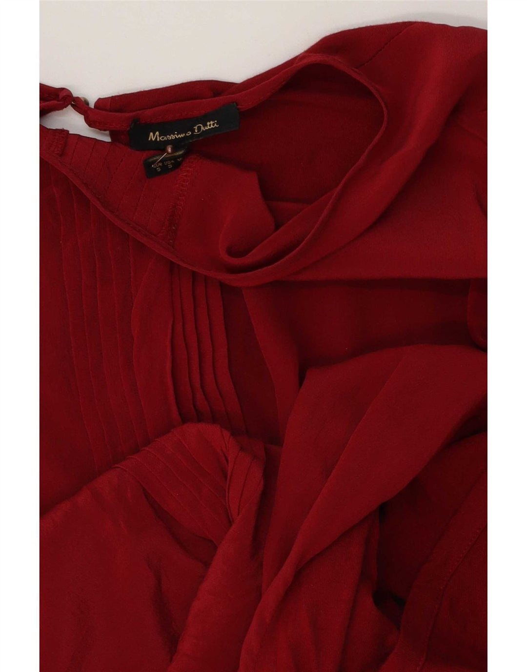 Massimo Dutti Blusa Holgada para Mujer Top UK 10 Small Rojo