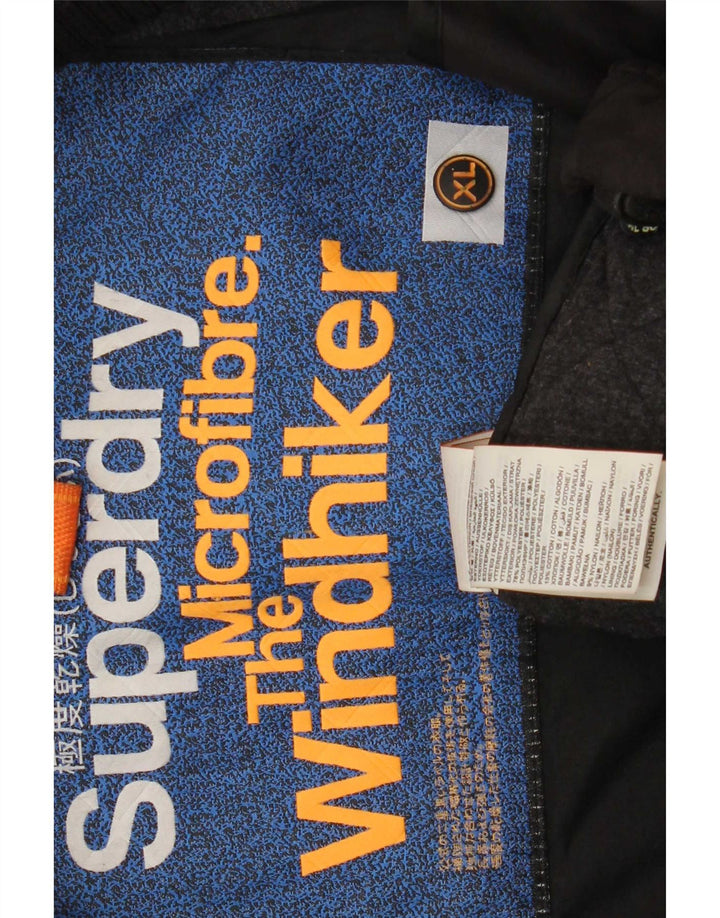 Superdry Chaqueta acolchada The Windhiker para hombre UK 42 XL Poliéster negro