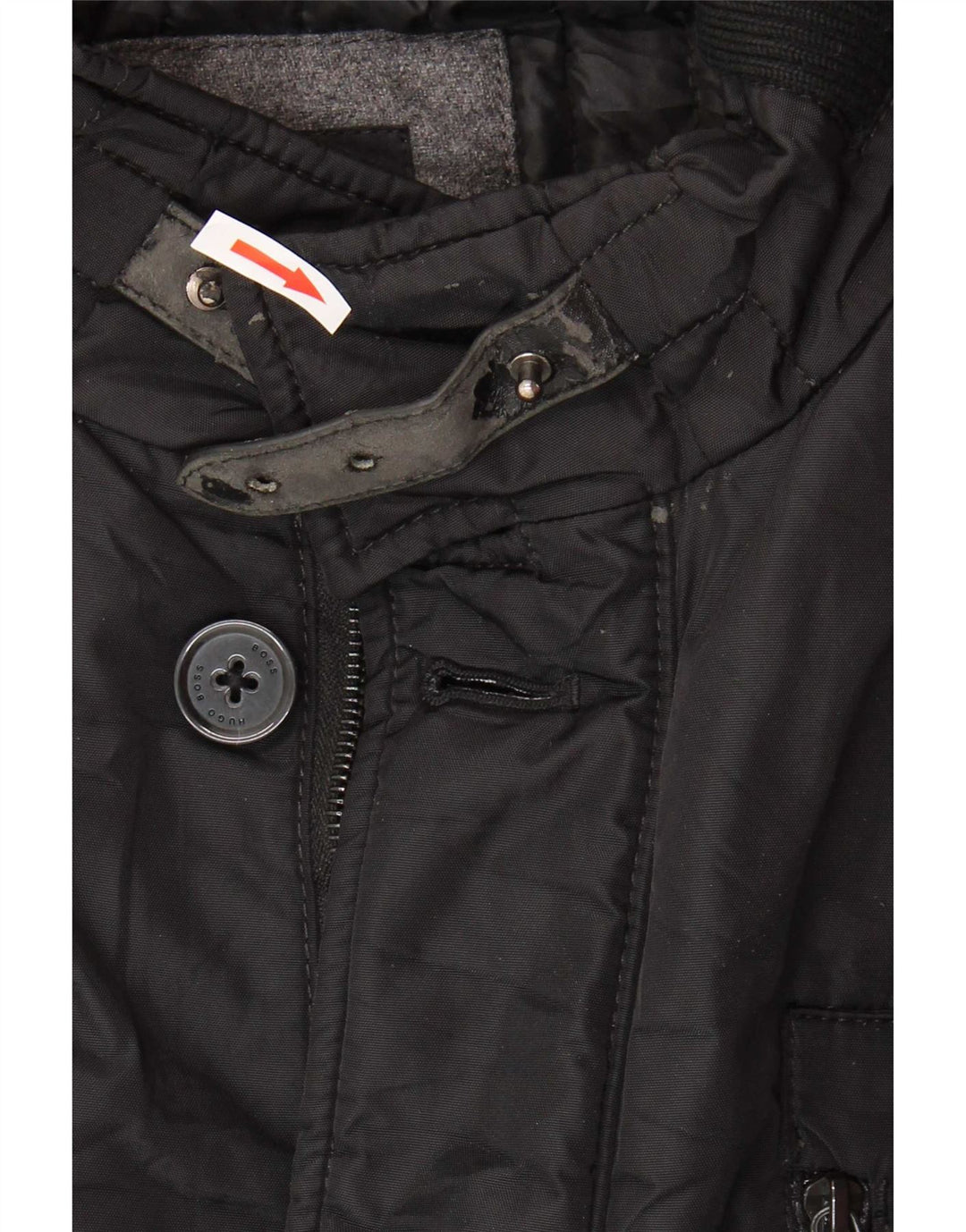 Hugo Boss Chaqueta utilitaria para hombre UK 54 2XL Poliamida negra