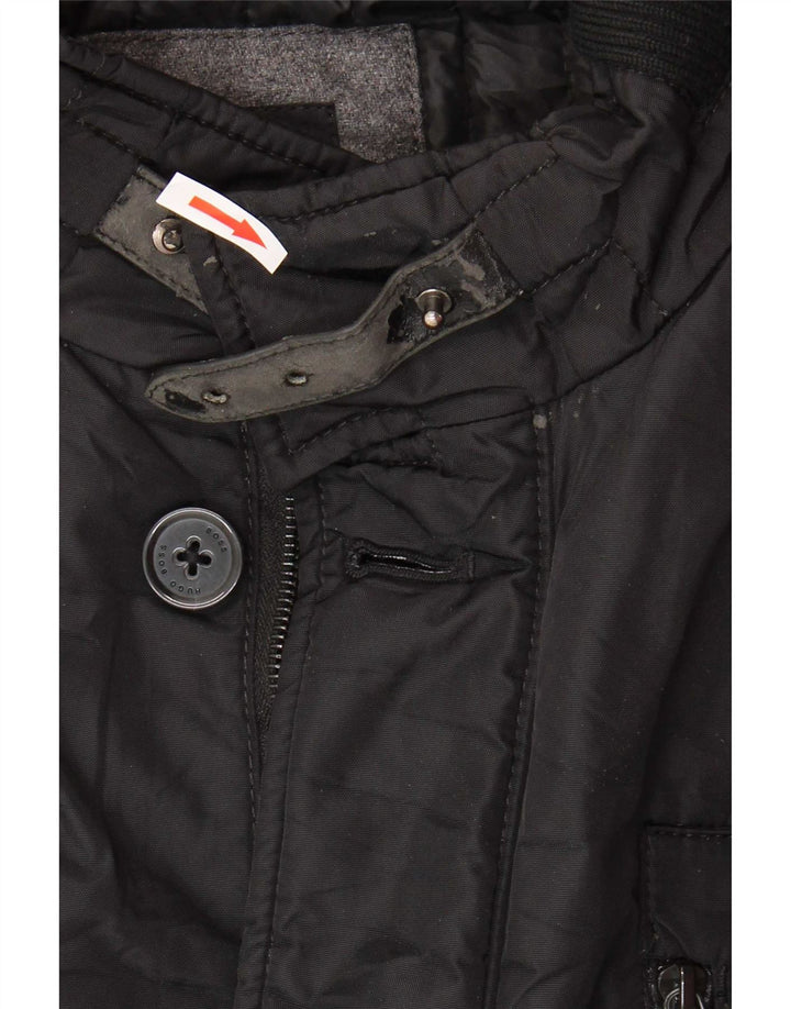 Hugo Boss Chaqueta utilitaria para hombre UK 54 2XL Poliamida negra