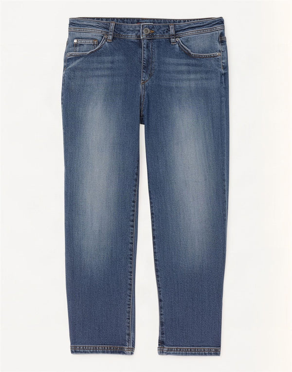 Crew Clothing Vaqueros recortados para mujer UK 12 Medium W30 L23 Algodón azul