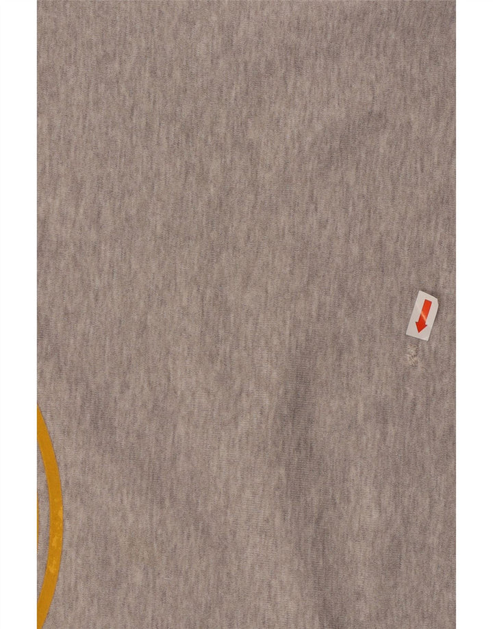 ADIDAS Hombre Sudadera Gráfica Jumper Algodón Gris Medio