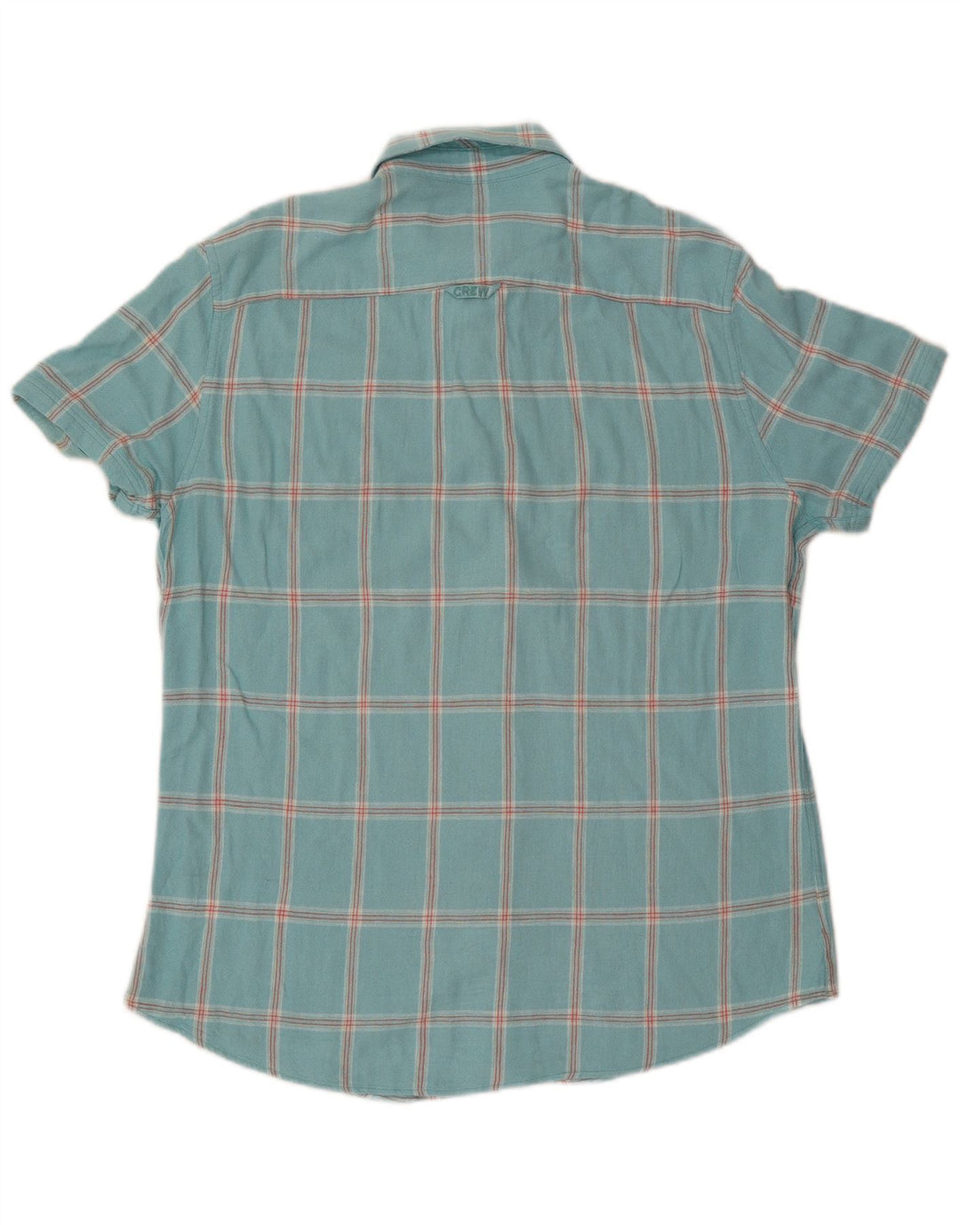 Crew Clothing - Camisa de manga corta para hombre, talla grande, color turquesa, viscosa