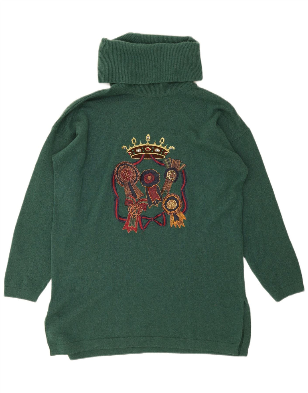 Les Copains Vestido tipo jersey con gráfico extragrande para mujer IT 40 Small Green