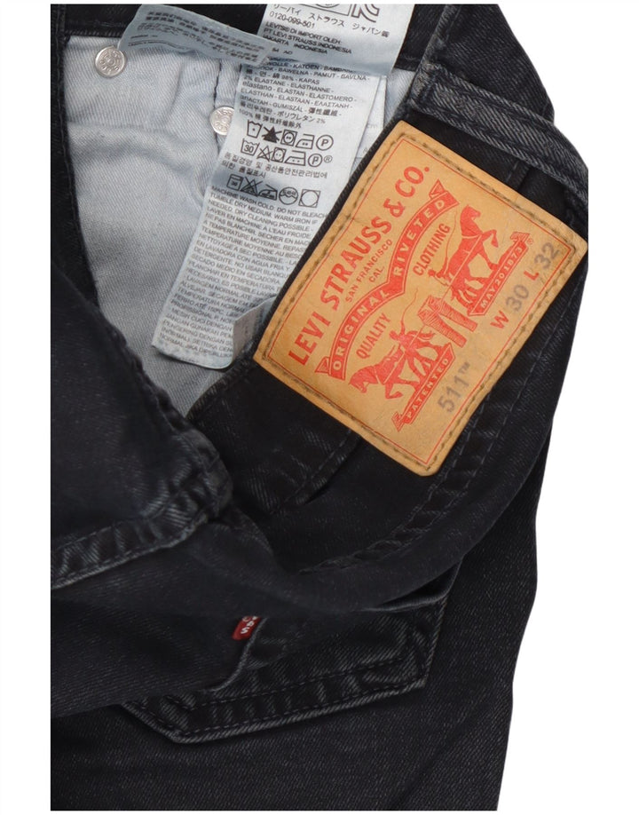 Levi's Hombre 511 Slim Jeans W30 L30 Algodón Azul Marino