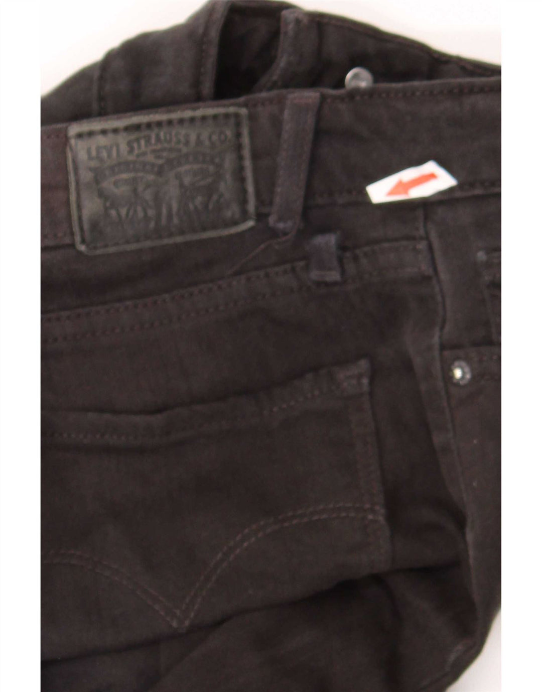 Levi's Mujer 712 Slim Jeans W26 L30 Algodón Negro