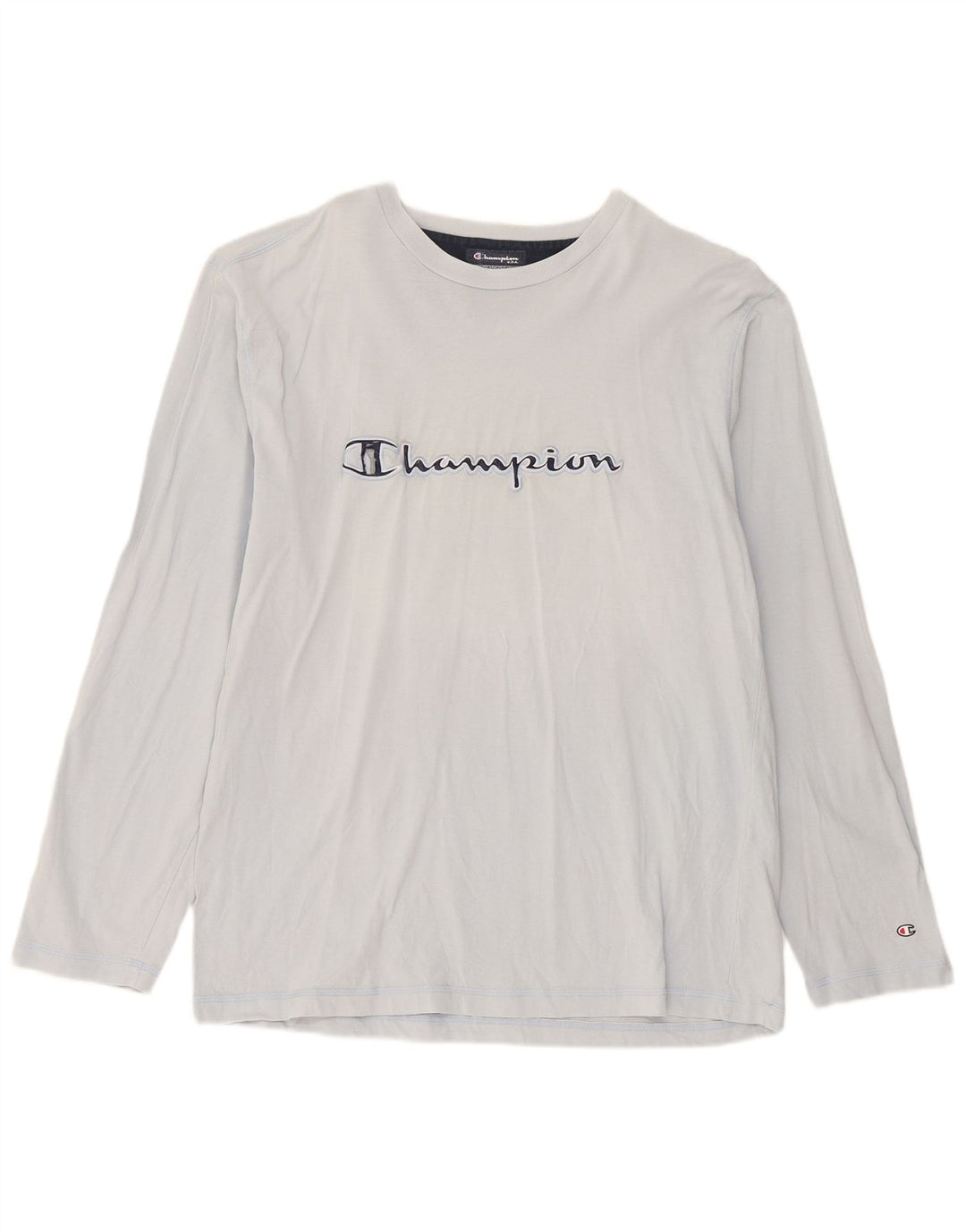 Champion Hombre Gráfico Top Manga Larga XL Algodón Azul