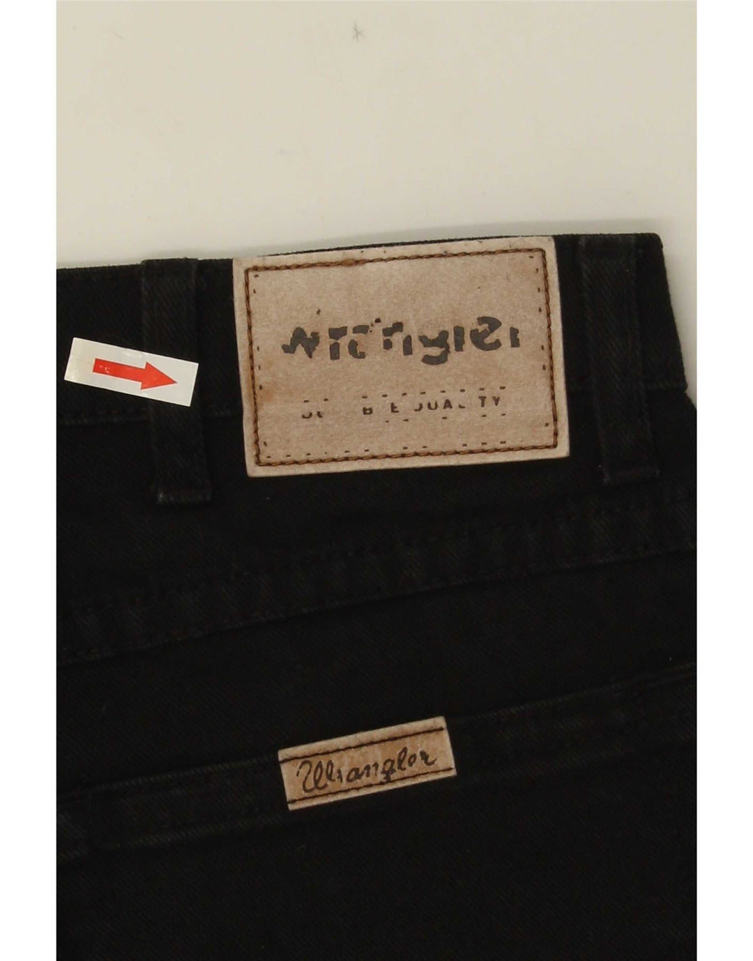 Wrangler Vaqueros rectos de corte regular para hombre W32 L30 Algodón negro