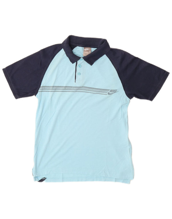 Nike Polo para hombre UK 36/38 Small Azul Colorblock Algodón