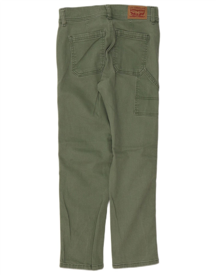 LEVI'S Jeans rectos de talle alto 724 para mujer W25 L25 Algodón verde