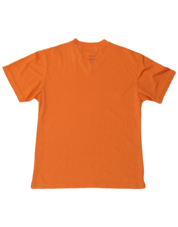FILA Camiseta para mujer Top UK 46 Large Naranja Poliéster