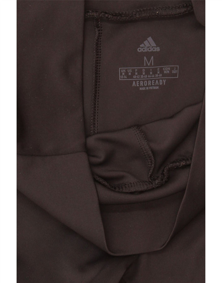 Leggings ADIDAS Aeroready para mujer Reino Unido 12/14 Mediano Negro Poliéster
