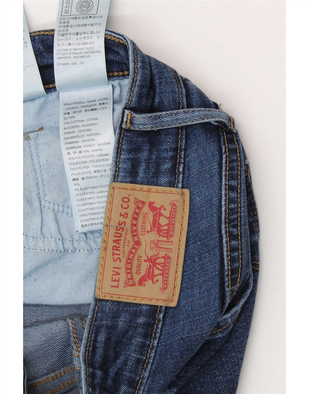 Vaqueros Levi's Mujer 712 Slim W29 L30 Lyocell Azul